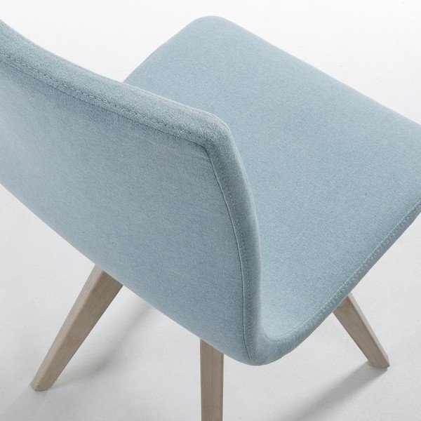 Scaun dining La Forma Una, albastru deschis-image-4