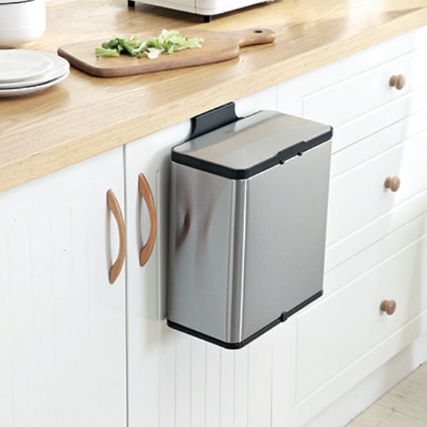 Recipient pentru deșeuri compostabile argintiu 7 l – Addis-image-3