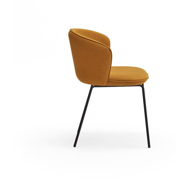 Set de scaune de sufragerie galben muștar 2 buc. tapițat Add – Teulat-image-4