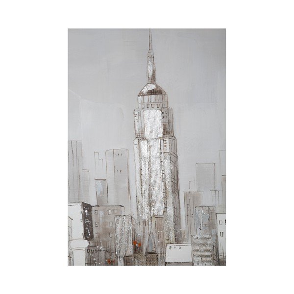 Tablou pictat manual Mauro Ferretti Dipinto Su Tela Roofs, 90 x 120 cm-image-3