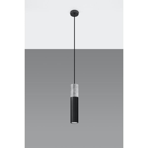 Lustră Sollux Edo, negru-gri-image-3