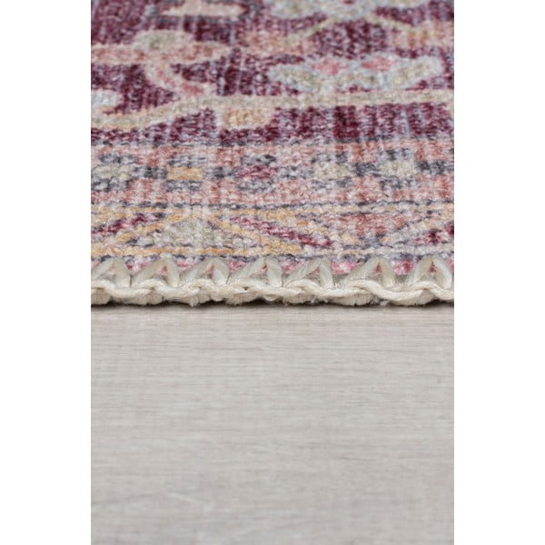Covor roșu deschis lavabil din amestec de fibre reciclate 120x170 cm Windsor – Flair Rugs-image-4