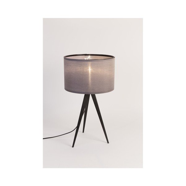 Veioză Zuiver Tripod, negru/gri-image-2