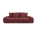 Canapea burgundy cu tapițerie din chenille 278 cm Everest – Bobochic Paris