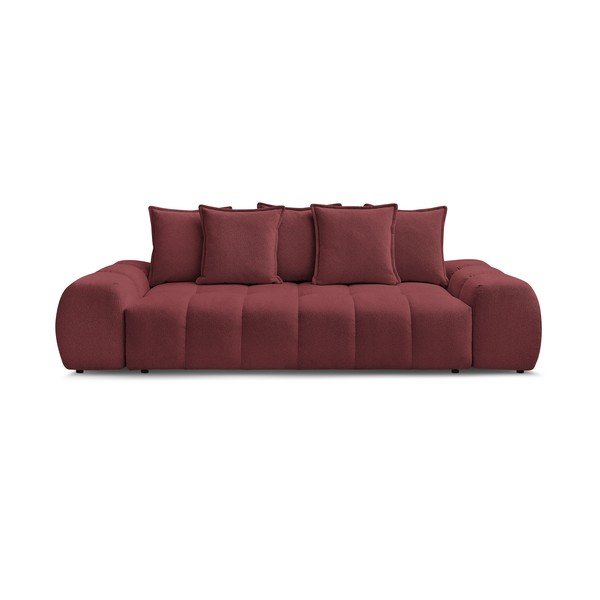 Canapea burgundy cu tapițerie din chenille 278 cm Everest – Bobochic Paris