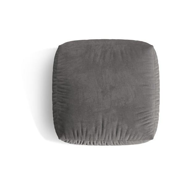 Taburet modular gri cu tapițerie din catifea Martina – Micadoni -image-2