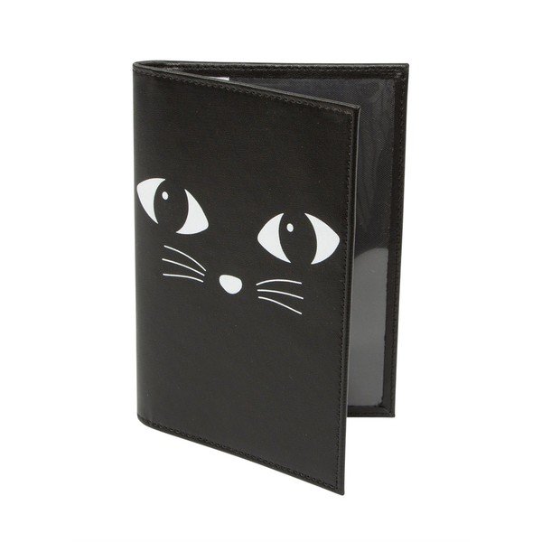 Husă pentru pașaport Sass & Belle Black Cat-image-1