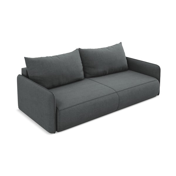 Canapea gri extensibilă/cu spațiu de depozitare 216 cm Nanea – Makamii-image-3