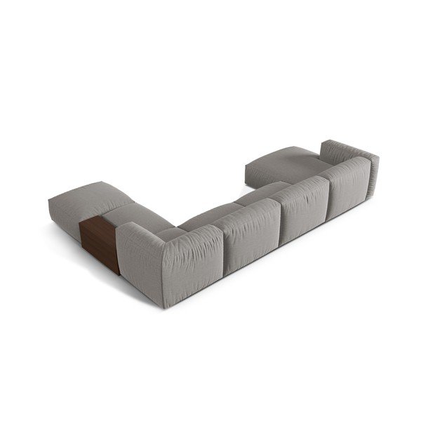 Colțar modular gri deschis (cu colț pe partea dreaptă/în formă de "U") Martina – Micadoni Home-image-2