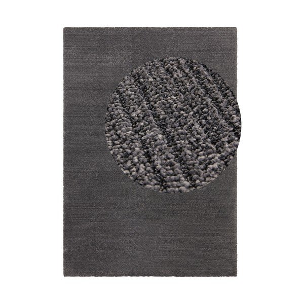 Covor Elle Decoration Glow Loos, 200 x 290 cm, gri antracit
