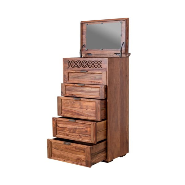Comodă din lemn masiv de palisandru Massive Home Rosie, lungime 60 cm-image-3