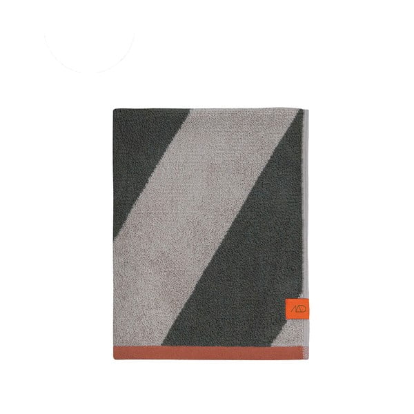 Prosoape kaki 2 buc. din bumbac organic din frotir 40x55 cm Diagonal – Mette Ditmer Denmark