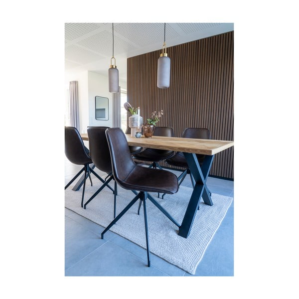 Scaune de dining maro 2 buc. Monaco – House Nordic-image-4