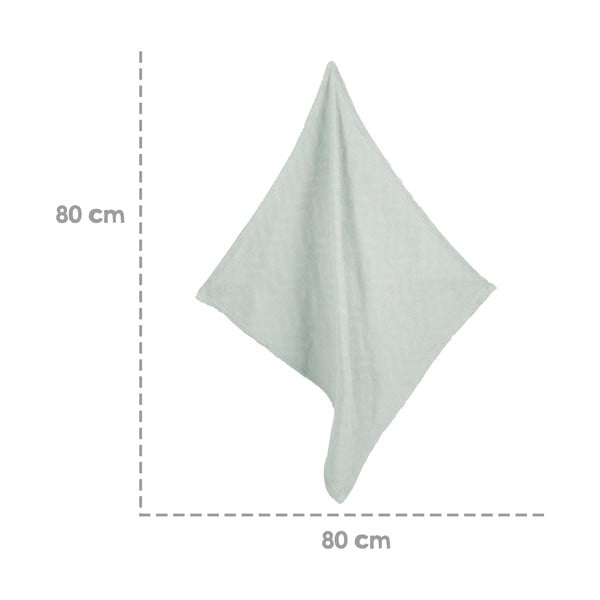 Pătură pentru copii verde din bumbac organic tricotată 80x80 cm Lil Planet – Roba-image-4