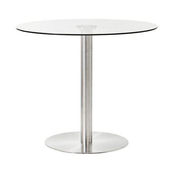 Masă de dining rotundă cu blat din sticlă ø 90 cm Metropolitan – Premier Housewares