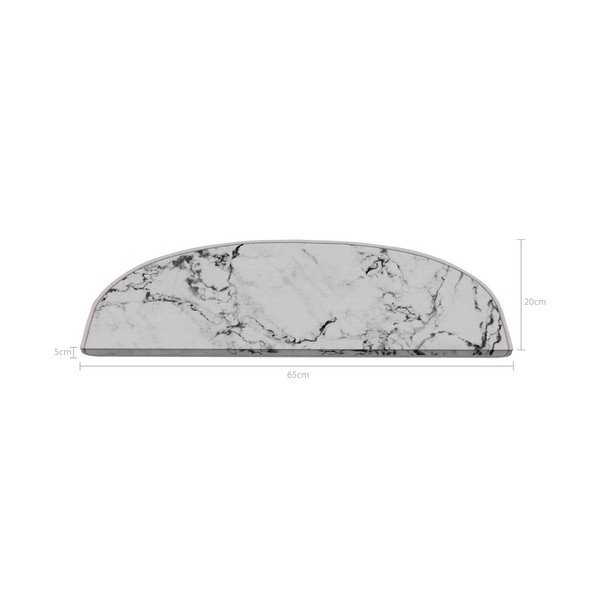 Covorașe pentru scări albe 16 buc. 20x65 cm Marble Dream – Vitaus-image-2