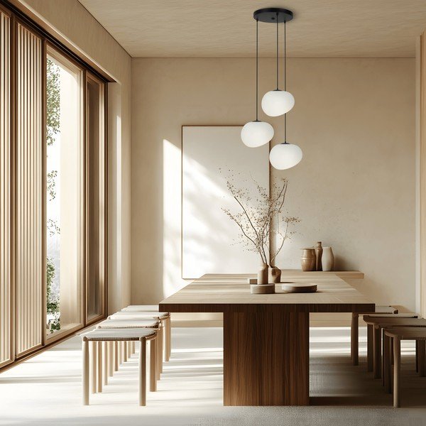 Lustră alb-negru ø 42 cm Stones – Candellux Lighting-image-1