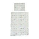 Lenjerie de pat pentru copii verde-deschis din bumbac pentru pătuț 100x135 cm Woodland Buddies – Roba