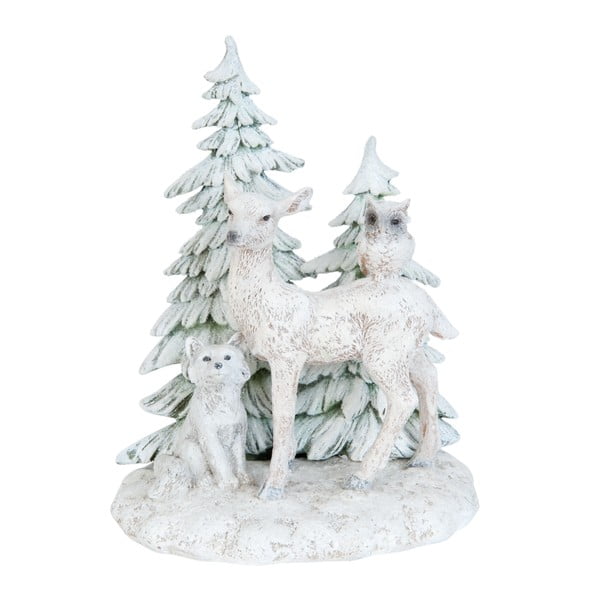 Statuetă Clayre & Eef Snowy Deer