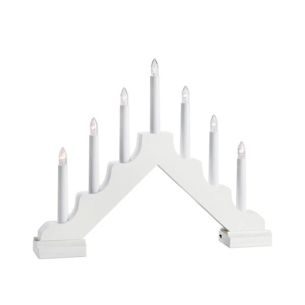 Decorațiune luminoasă de Crăciun albă de podea cu baterii Evelin – Markslöjd