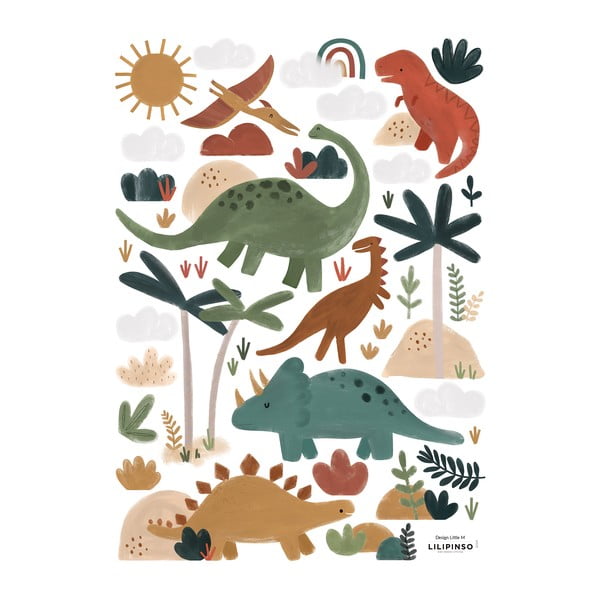 Folie cu stickere 30x42 cm Great Dinosaurs – Lilipinso
