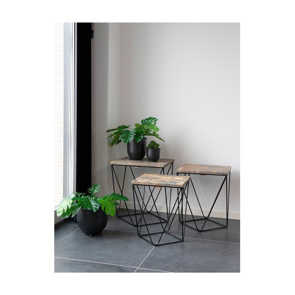 Ghivece decorative 3 buc. din metal ø 22 cm Nova – House Nordic-image-4