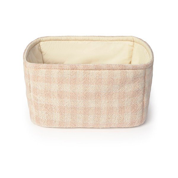 Coș de jucării pentru copii roz deschis din material textil 30x20x20 cm Swan Rose – Lorena Canals