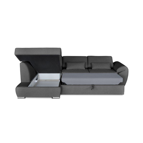 Colțar extensibil Windsor  & Co. Sofas Epsilon, colț partea stângă, gri închis-image-4