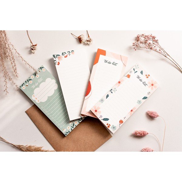 Bloc notițe liniate dictando to-do list Printintin Flowers, 70 pagini-image-3