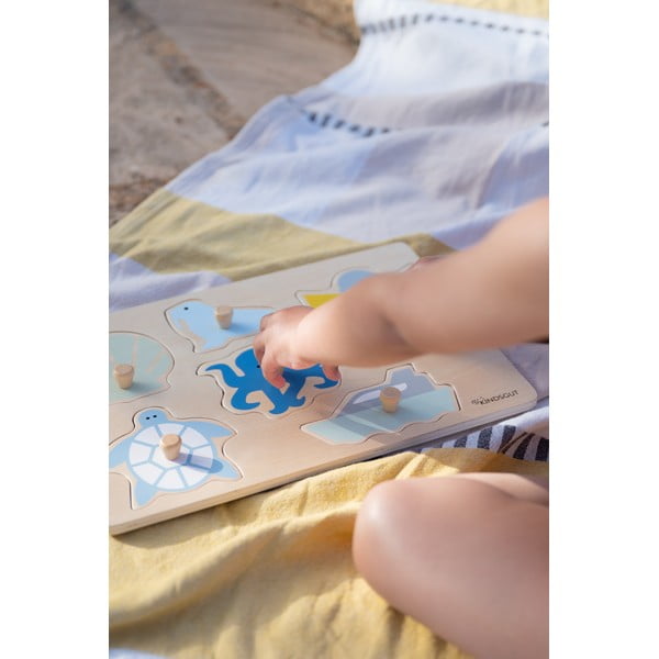 Puzzle (număr de piese 6) de inserat din lemn Ocean – Kindsgut-image-1