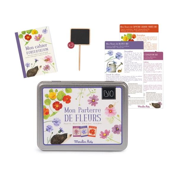 Set semințe de flori și tăblițe de scris negre Moulin Roty-image-2