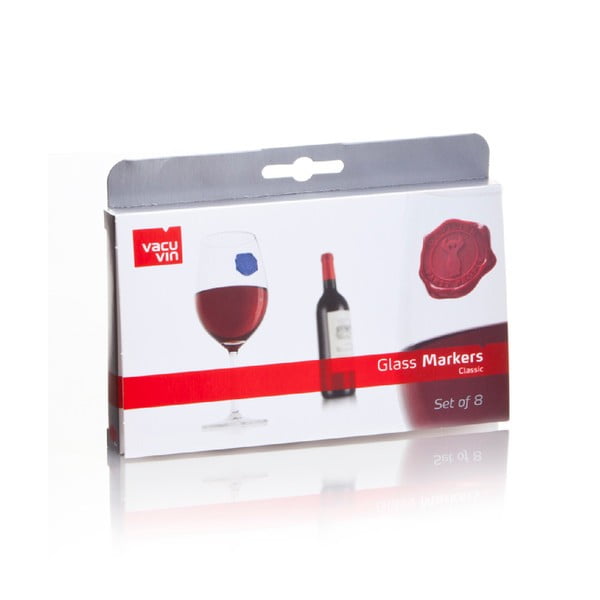 Set 8 autocolante pentru paharele de vin Vacu Vin-image-2