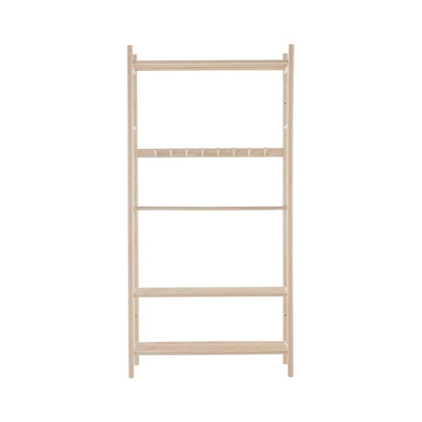 Set pentru hol în culoare naturală deschisă din lemn de pin 100x200x40 cm Woodley – Jotex-image-2