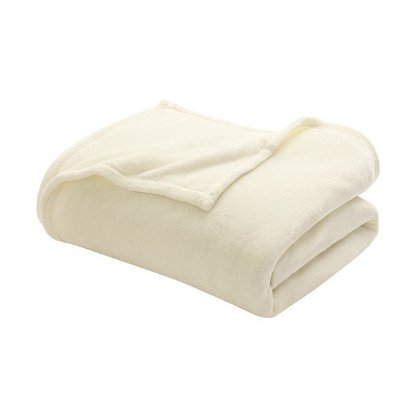 Pătură crem din microflanel 220x240 cm Flanou – douceur d'intérieur