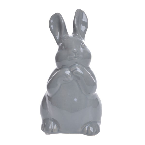 Decorațiune din ceramică Ewax Easter Rabbit, gri