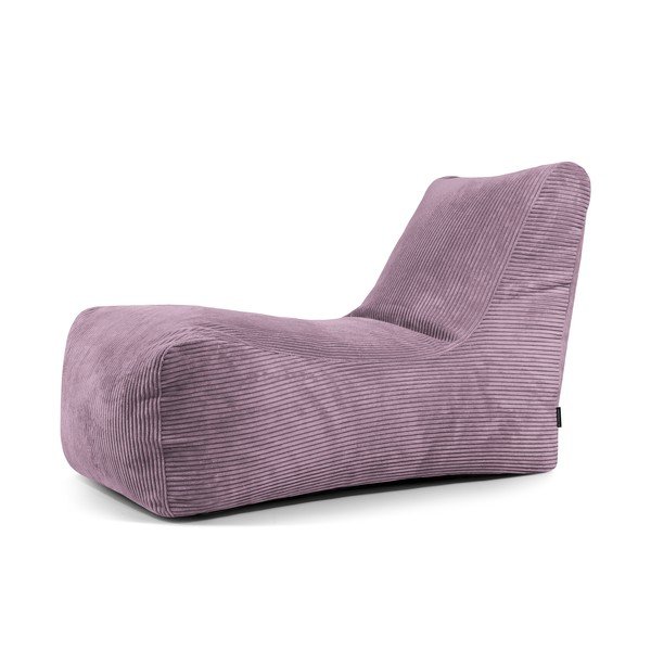 Fotoliu bean bag mov cu tapițerie din catifea reiată Lounge – SLOWDOWN