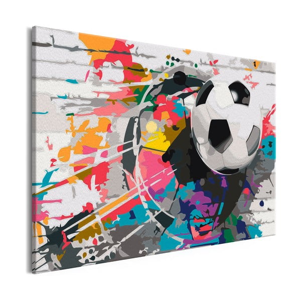 Set DIY pentru crearea unei picturi pe pânză Artgeist Colourful Ball, 60 x 40 cm