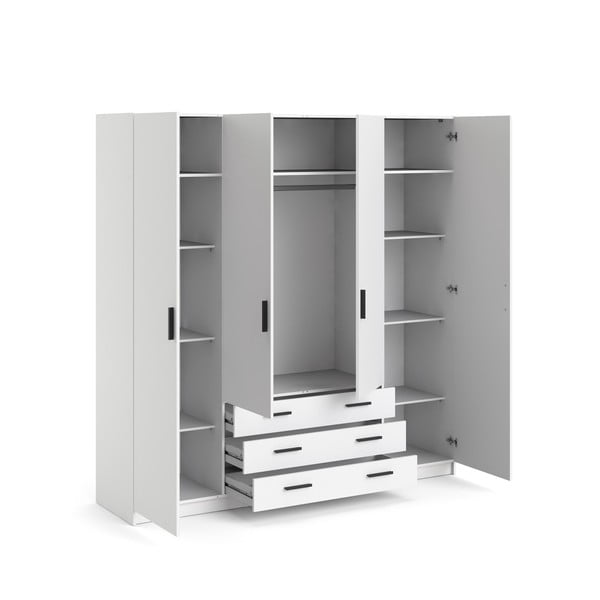 Șifonier alb 196x200 cm Sprint – Tvilum-image-4