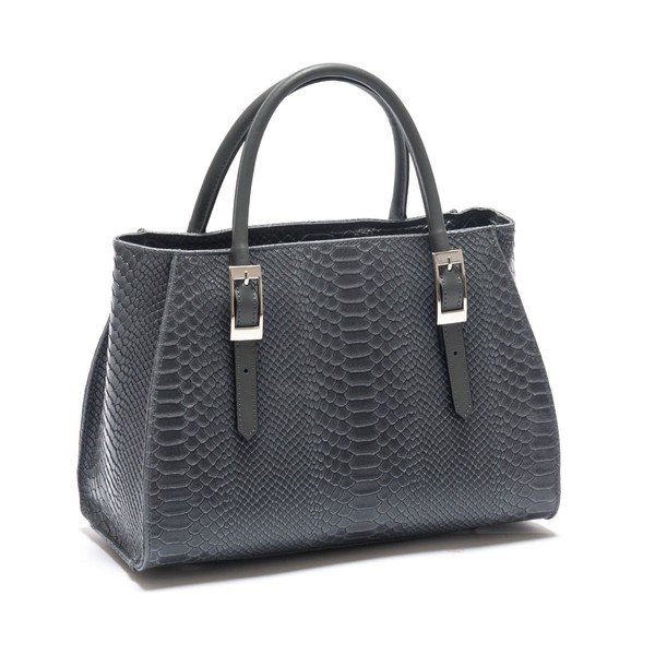 Geantă din piele Isabella Rhea no. 8042, gri-image-2