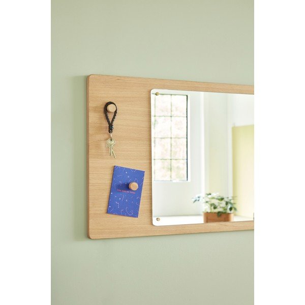 Oglindă de perete cu ramă din lemn 80x50 cm Split – Hübsch-image-1