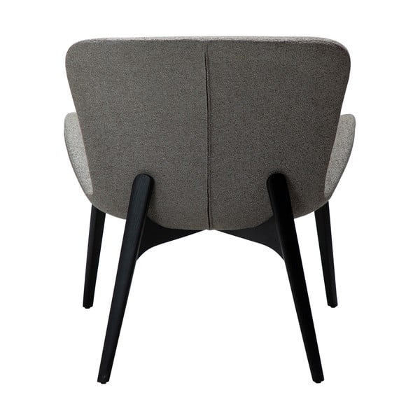 Fotoliu gri cu tapițerie din țesătură bouclé Paragon – DAN-FORM Denmark-image-4
