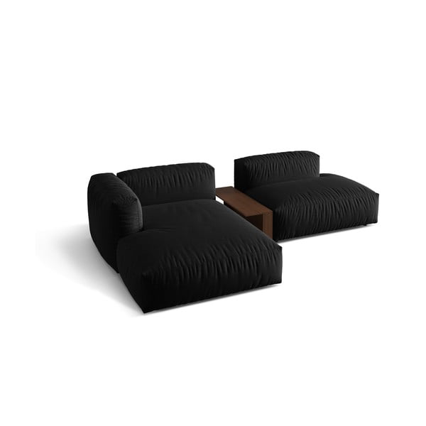 Colțar modular negru (cu colț pe partea stângă ) Martina – Micadoni Home-image-3