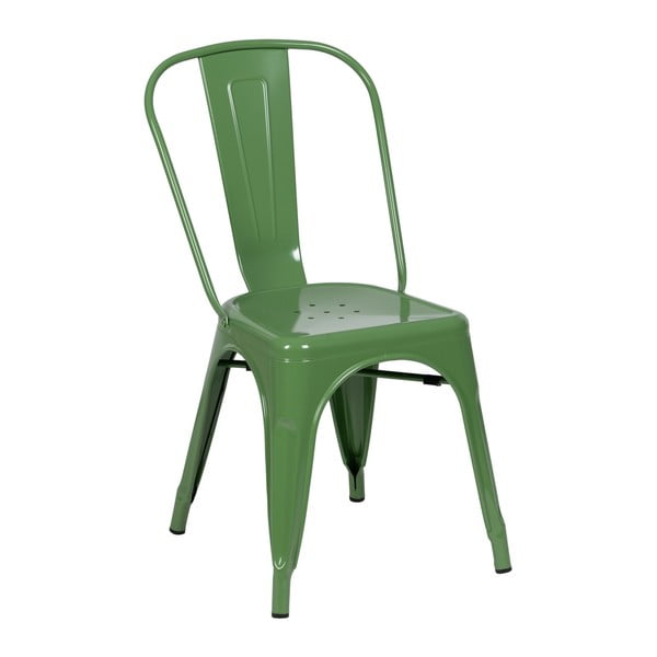 Scaune de dining verde 2 buc. din metal – Ixia