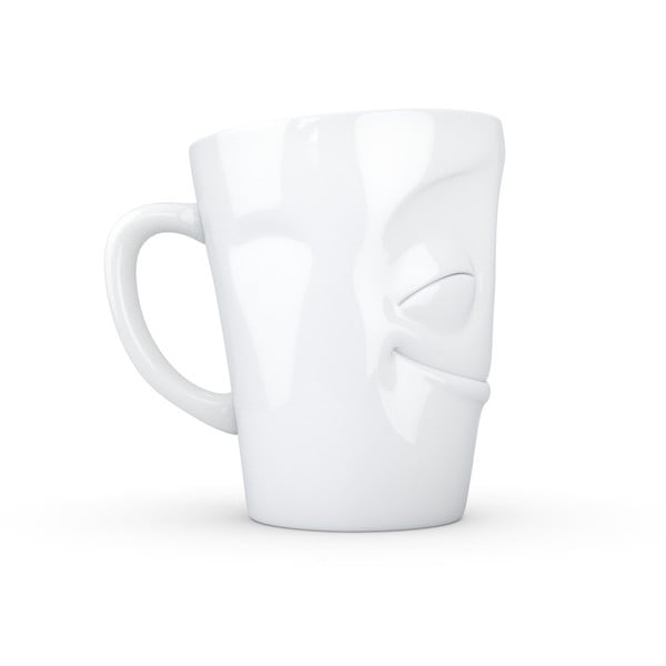 Cană cu toartă din porțelan 58products, 350 ml, alb-image-4