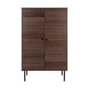 Dulap maro închis cu aspect de lemn de stejar 80x130 cm Kyoto – House Nordic