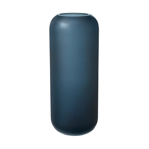 Vază din sticlă Blomus Bright, înălțime 30 cm, albastru