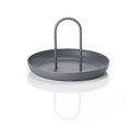 Tavă servire metalică Zone Singles, ø 20 cm, gri închis