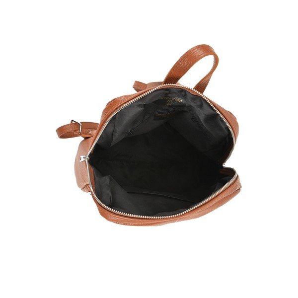 Rucsac din piele Renata Corsi, maro coniac-image-2