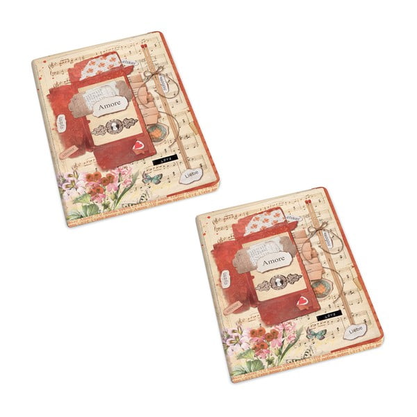 Caiete 192 pagini A5 2 buc. Love – Kartos-image-1