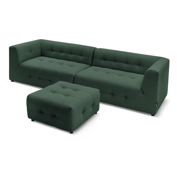 Canapea verde-închis 324 cm Kleber - Bobochic Paris-image-4
